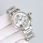 Perfect replica of Cartier classic Capassa stainless steel watch (1)_th.jpg